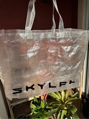 SKYLRK COACHELLA JUSTIN BIEBER Clear White Tote Bag